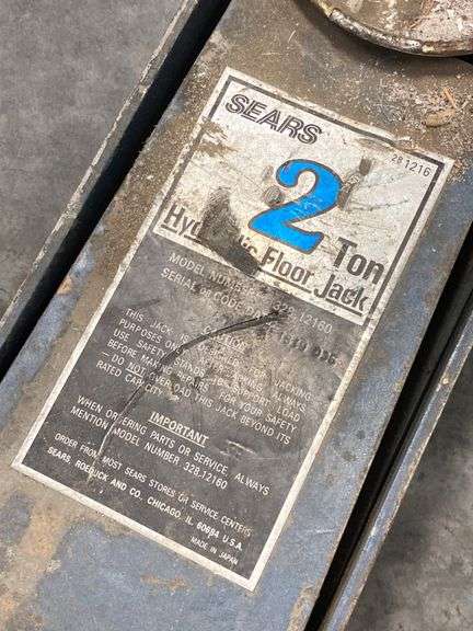 Sears 2 Ton Hydraulic Floor Jack