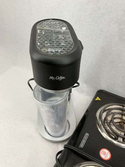Mr. Coffee Maker, Black and Decker Hot Plate, and Copper Chef Electric Skillet