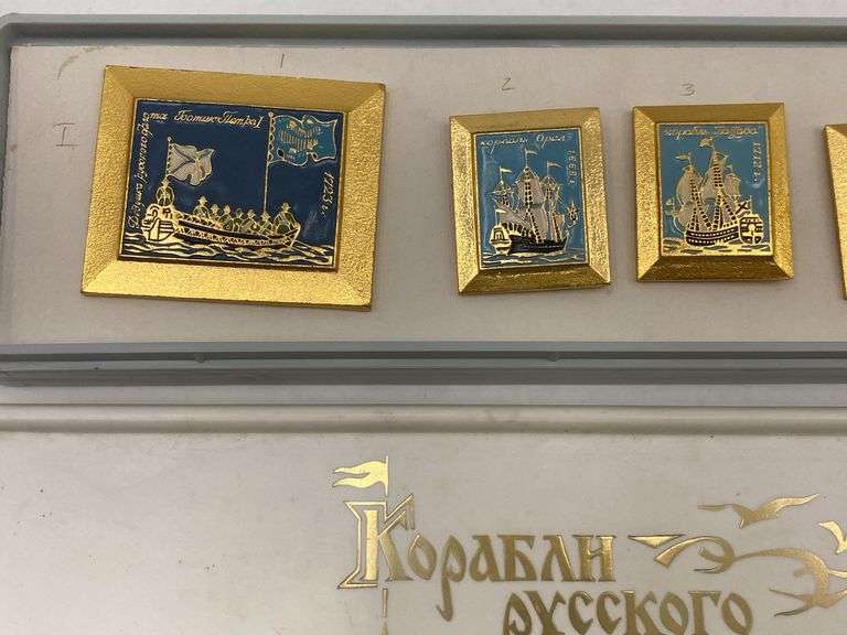 Russian Fleet Enamel Pin Set