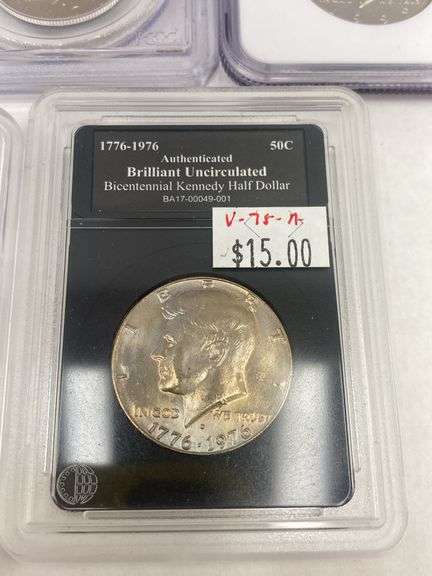 Kennedy Half Dollar Slabbed Coin Collection