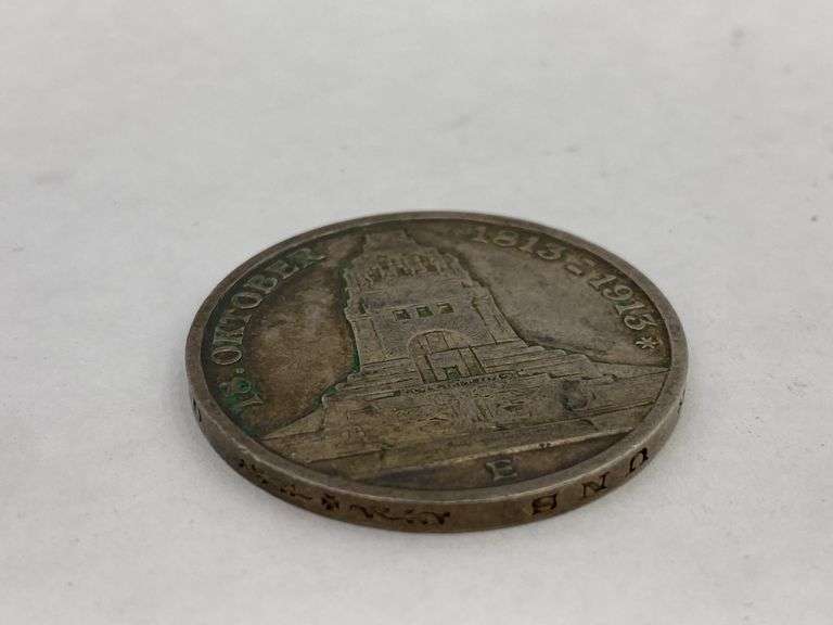 1913 German 3 Mark Silver Coin