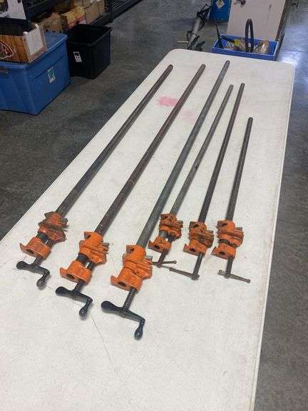 Lot of 5 Assorted Pipe Clamps