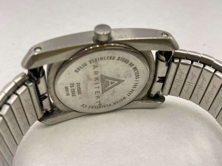 Lot of Three Fossil Wristwatches: Arkitekt and Blue Models