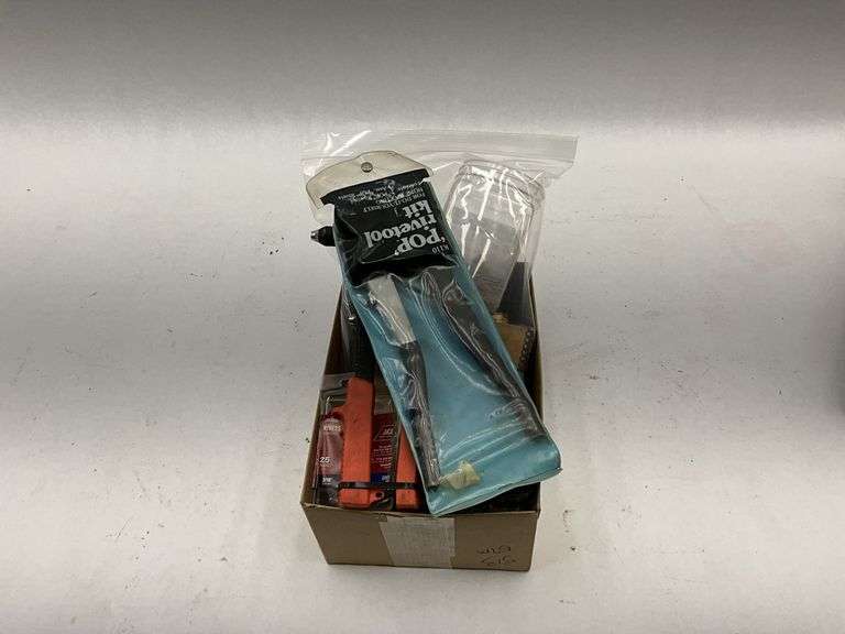 Fastener Lot - Rivets, Power Loads, Rivet Gun