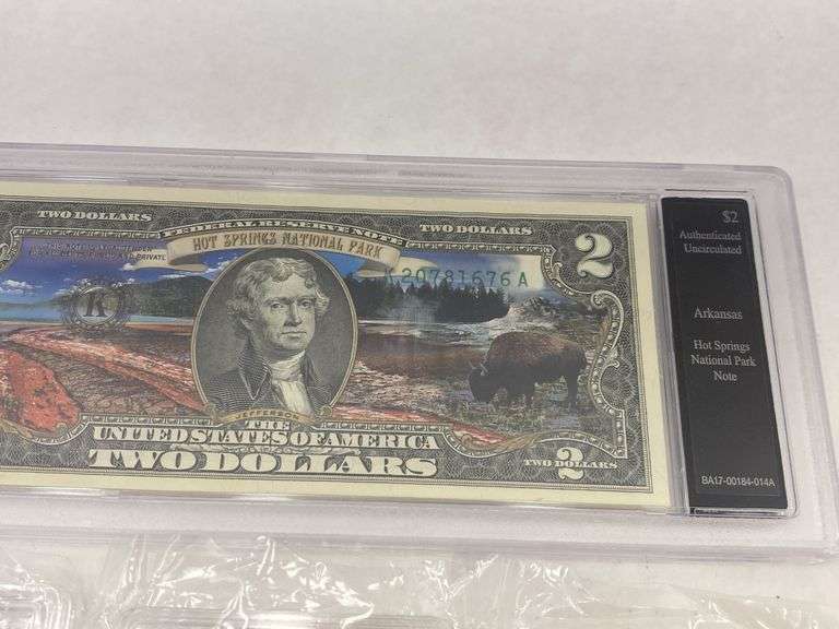 Hot Springs $2 Bill & 47th Presidential Campaign Coin Collection