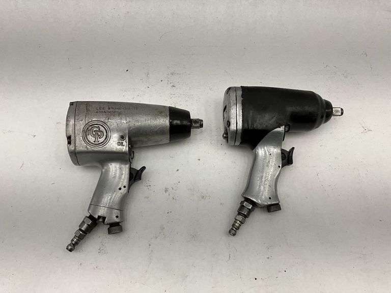 Assorted Pneumatic Air Tools - Impact Wrenches, Air Hammer, Ratchet