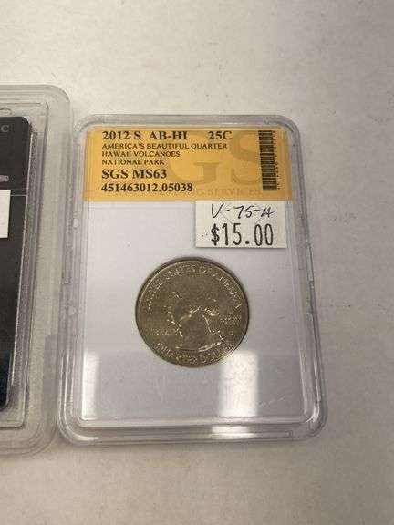 Graded US Coin Collection: Roosevelt Dime & Washington Quarters