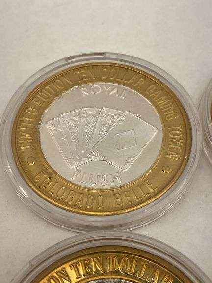 Las Vegas Casino Gaming Tokens .999 Silver Commemorative Set