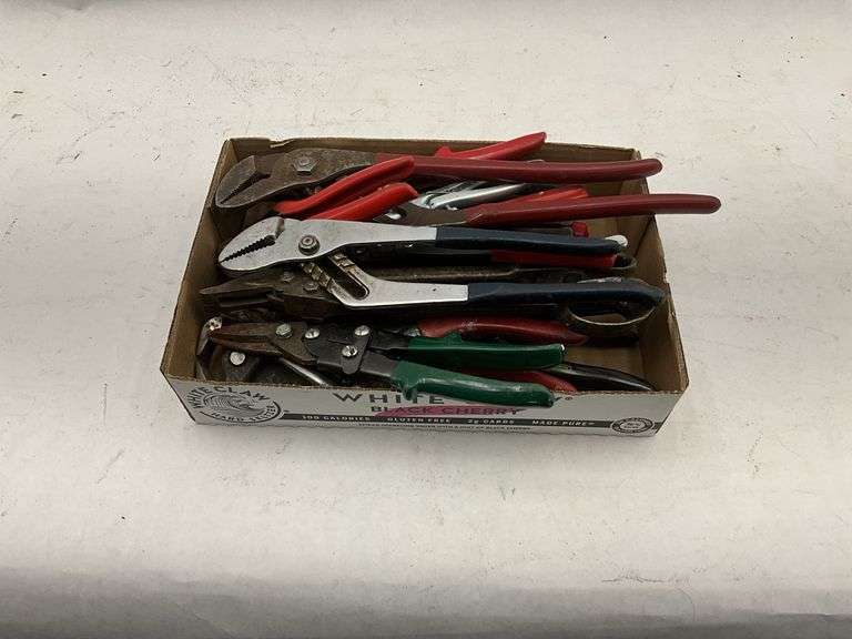 Large Lot of Various Pliers, Cutters, and Hand Tools