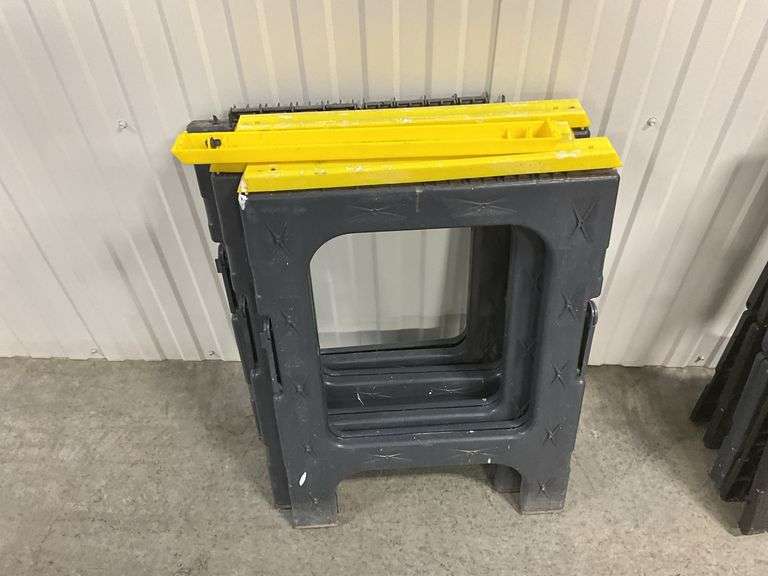 Lot of Two Saw Horse Sets