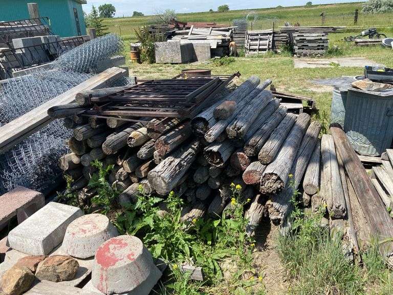 Mixed Lot of Wood Posts