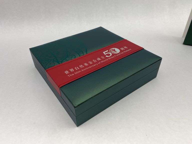 China WWF 50th Anniversary 3-Coin Silver Proof Set