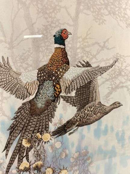 Chris Forrest "Pheasant's Flight" Lithograph, Signed and Numbered