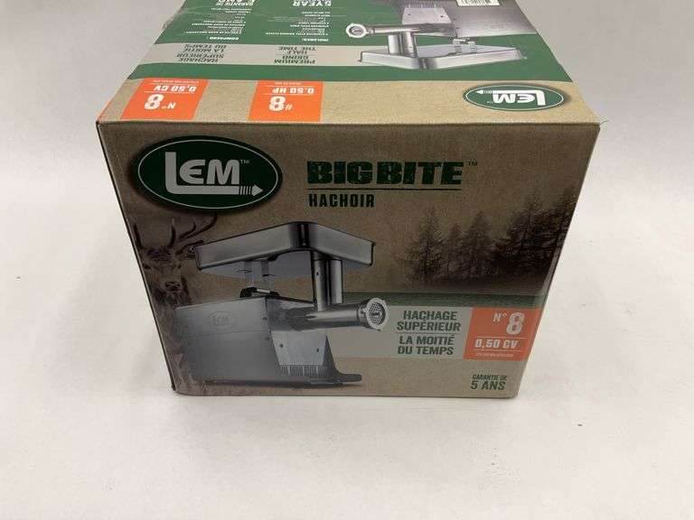 LEM Big Bite #8 0.50 HP Electric Meat Grinder