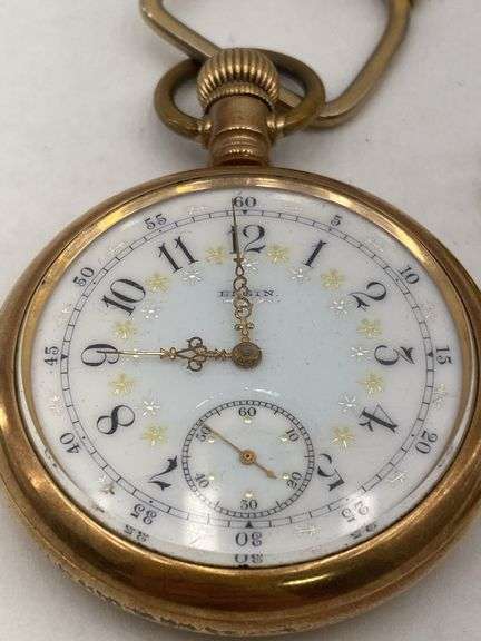 Elgin Pocket Watch with Chain