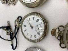 Collection of Ten Assorted Pocket Watches Including Elgin, Westclox and Cortebert