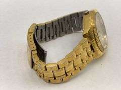 Elgin Stainless Steel Gold Tone Wristwatch