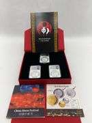 2018 China Moon Festival Panda 3-Coin Silver Set NGC