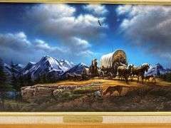 Terry Redlin Framed Print - O Beautiful for Spacious Skies