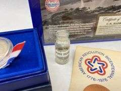 Commemorative US Coins, Currency, Medallion, Silver Flakes