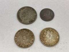 Mixed Lot of World Coins - Half Crown, Lira, and More