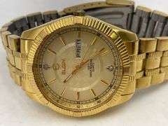 Elgin Stainless Steel Gold Tone Wristwatch