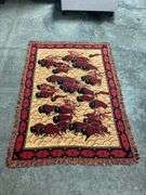 Timberlake Cotton Throw Blanket with Buffalo and Native American Design, 46" x 62"