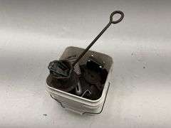 Cast Iron Tea Kettle, Fishing Weight Mold and Assorted Metal Items
