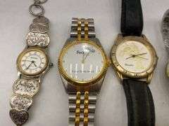 Lot of Five Assorted Wristwatches, including FedEx and Rotary International
