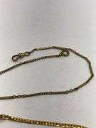 Group of Watch Chains and Tie Clip