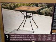 Commercial Faux Wood Bistro Table