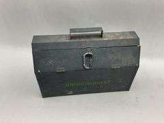 Assorted Plastering and Drywall Tools with Metal Tool Box