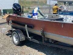 Aluminum Fishing Boat 25HP Mercury & Trailer