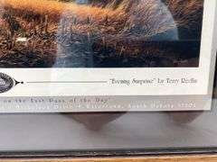 Framed Terry Redlin Prints - Evening Surprise & Combine Flushing