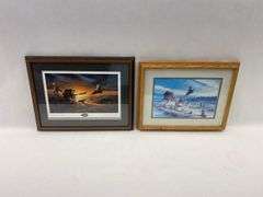 Framed Terry Redlin Prints - Evening Surprise & Combine Flushing