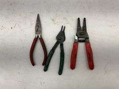 Large Lot of Various Pliers, Cutters, and Hand Tools