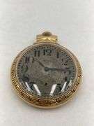 Collection of Four Gold-Filled Pocket Watches with Chain