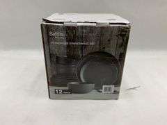 Safdie & Co. 12-Piece Stoneware Dinnerware Set
