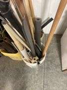 Mixed Lot of Building Materials: Wood, Metal, and Plastic