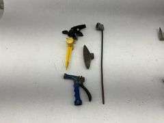 Assorted Lot of Garden Sprinklers, Nozzles, and Metal Hardware