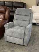 Gray Fabric Manual Rocking Recliner Chair