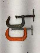 Lot of Assorted Metal C-Clamps