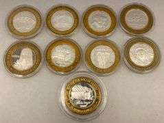 Las Vegas Casino Gaming Tokens .999 Silver Commemorative Set