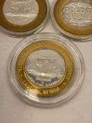 Las Vegas Casino Gaming Tokens .999 Silver Commemorative Set