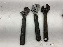 Lot of Adjustable Wrenches - Assorted Brands & Sizes