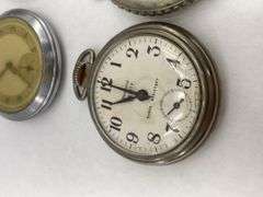 Collection of Ten Assorted Pocket Watches Including Elgin, Westclox and Cortebert