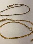 Group of Watch Chains and Tie Clip
