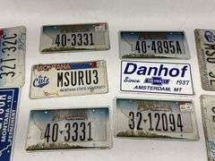 Montana License Plate Collection - Various Styles and Numbers