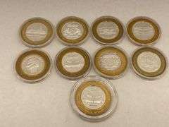 Las Vegas Casino Gaming Tokens .999 Silver Commemorative Set