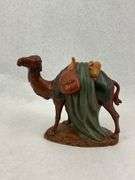 Hand Carved Wooden Camel Figurines - Set of 2